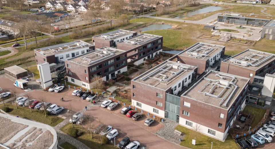 Luchtfoto Borrendamme Allévo